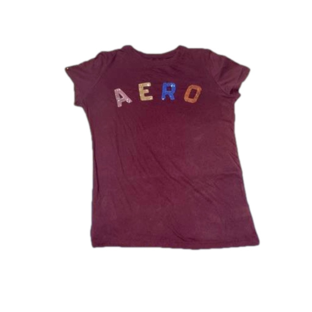 NWOT Aerpostale Shirt "Aero" Sparkles Outdoors Casual Outdoors Lightweight Sz L